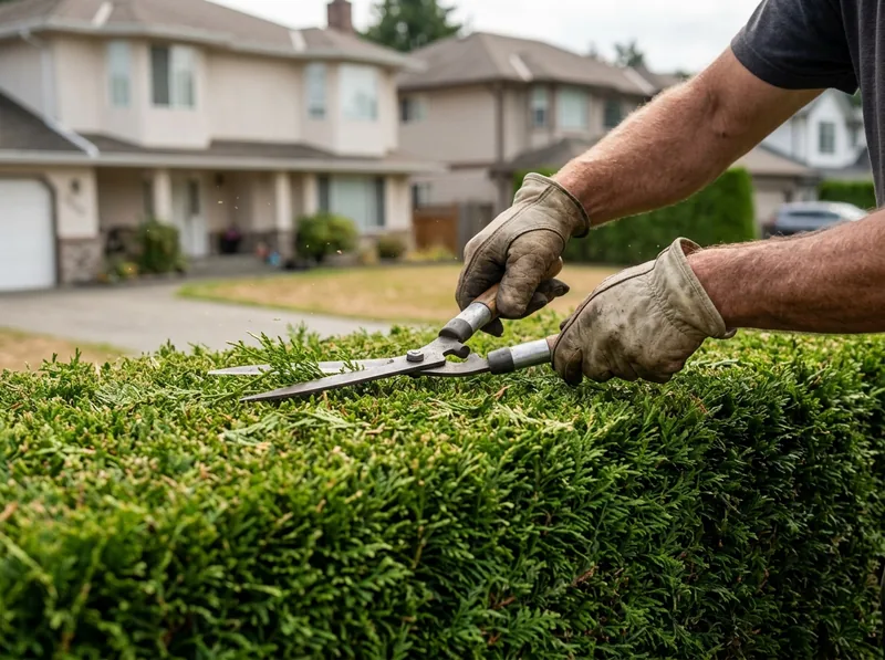 Cedar & Laurel Hedge Trimming in Surrey
